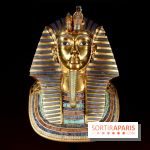 Le masque de Toutânkhamon sur fond noir - Toutankhamon : son tombeau et ses trésors