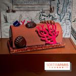 Les bûches de Noël 2024 de Jean-Paul Hévin, le maitre du chocolat : bûche corail