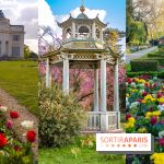 Le Parc de Bagatelle au printemps qui dévoile ses cerisiers, tulipes et jonquilles