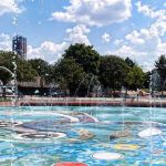 La Pataugeoire aire de jeux d'eau du Parc André Malraux à Nanterre (92)