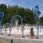 L'Aire de jeux d'eau de la base de loisirs de Saint-Quentin en Yvelines