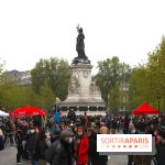 Manifestation pour un service public de l'énergie place de la République à Paris