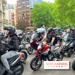 Manifestation de motards à Paris contre le stationnement payant des deux-roues