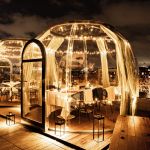 Bulle dinatoire sur le rooftop de l'hôtel Parchamp Paris Boulogne