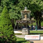 Visuel Paris parc Place des Vosges fontaine