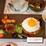 Djakarta-Bali : nasi goreng special (riz sauté à l'indonésienne et saté ayam)