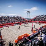 Al Roland-Garros si svolge un torneo internazionale di beach volley