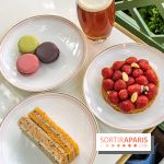 La terrasse fleurie de Ladurée à Paris sur les Champs-Elysées