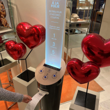 Les animations de la Saint Valentin au Printemps Haussmann