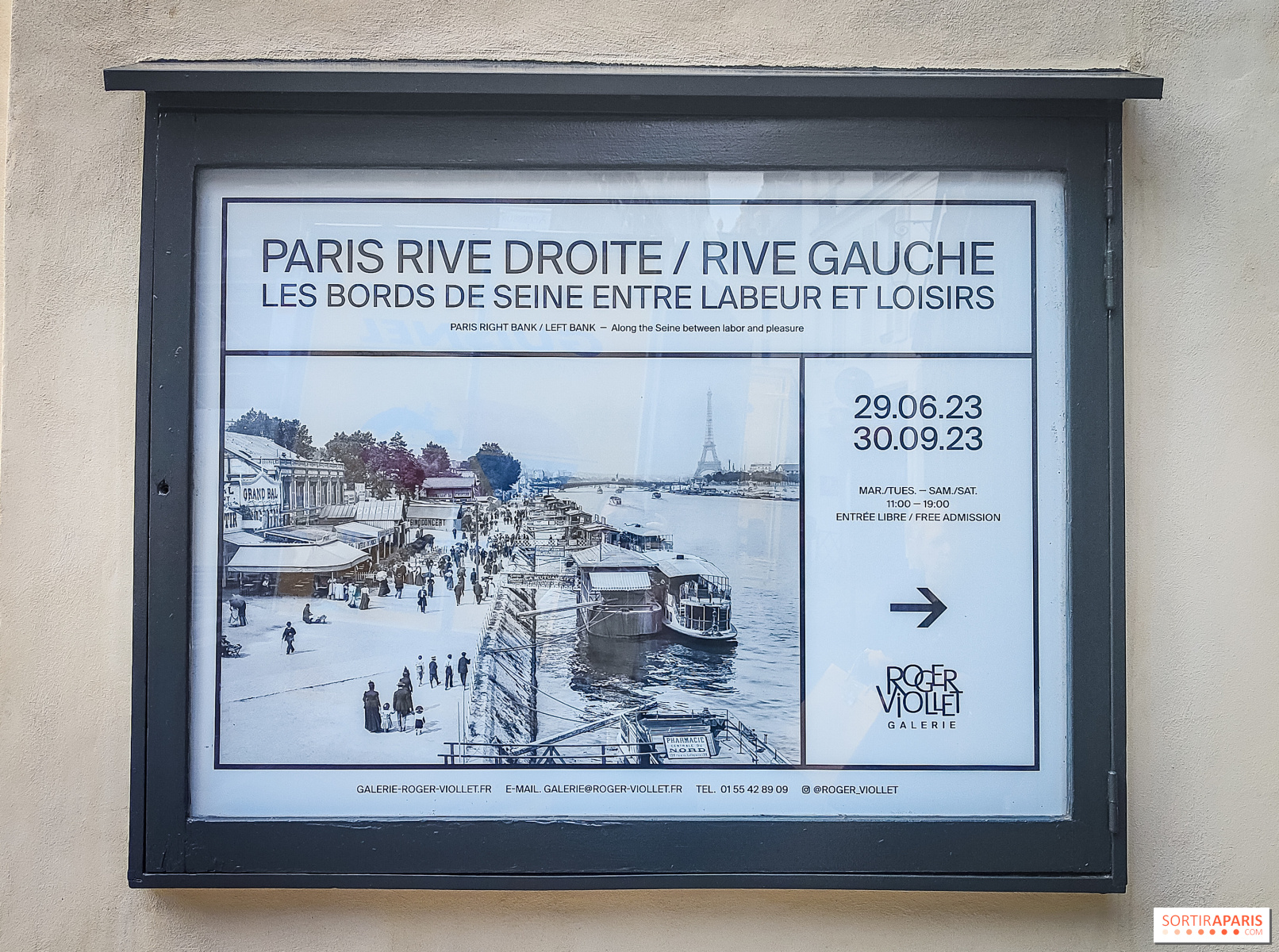 Paris Rive droite/Rive gauche: photo exhibition around the Seine extended  at Galerie Roger-Viollet 