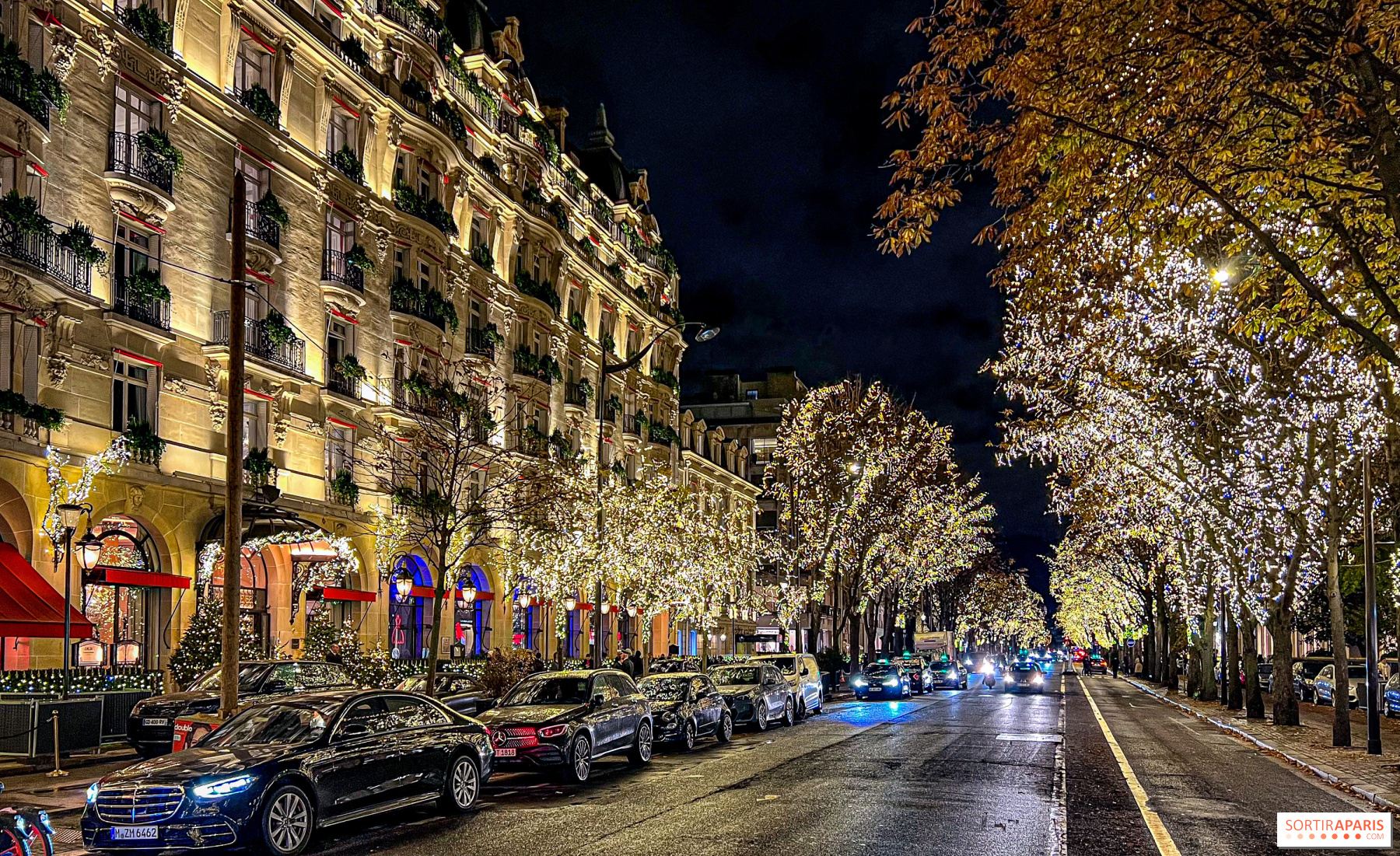 The 2023 Avenue Montaigne Christmas illuminations opening