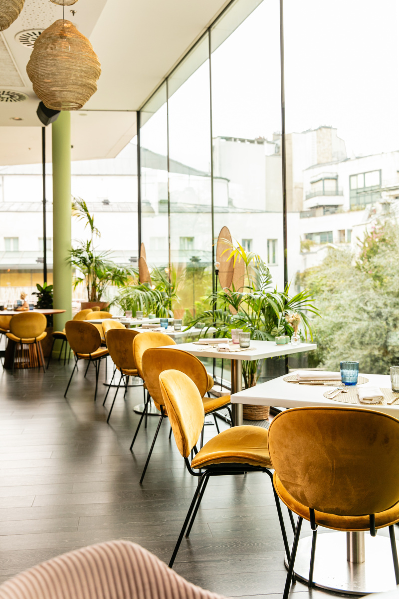 An allyoucaneat Mediterranean brunch on January 1, 2024 at the Solis restaurant near the Arc