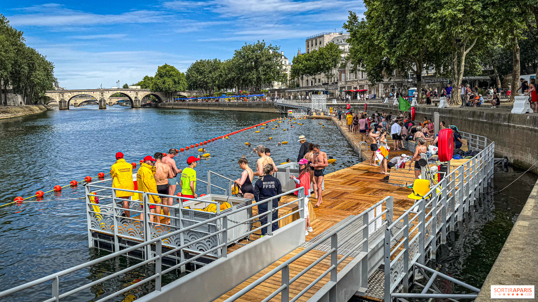 Baignade en plein air à Paris