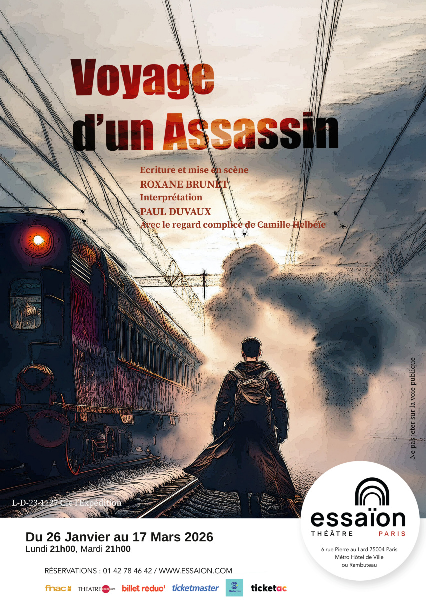 Voyage d’un Assassin : un seul en scène intense à voir au Théâtre Essaïon à Paris
