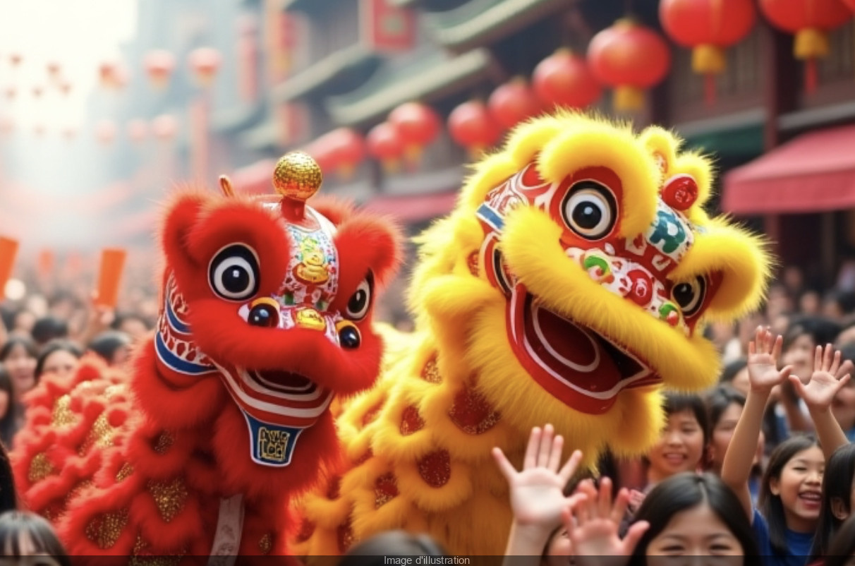 animated chinese new year dragon