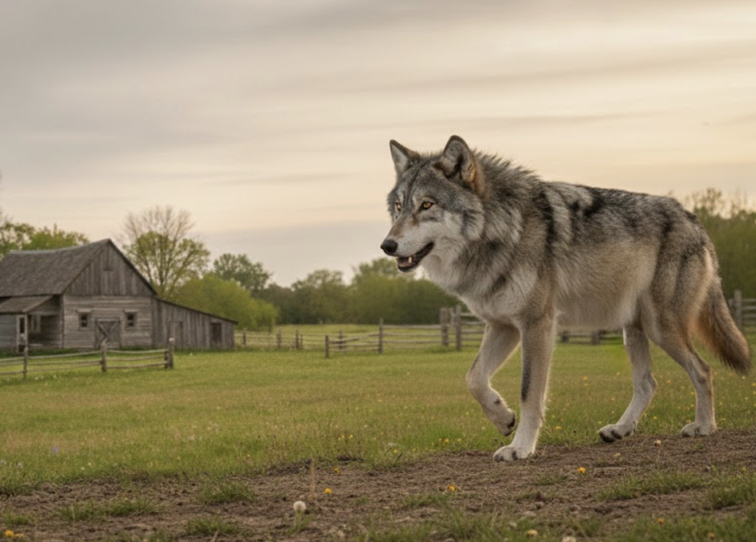 Een wolf gesignaleerd in Seine-et-Marne bij Beton-Bazoches