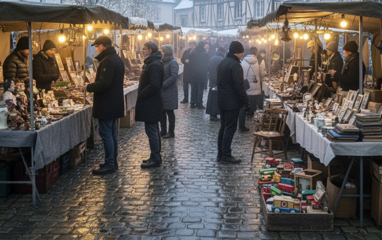 Rommelmarkten en kerstmarkten in Seine-et-Marne (77) in het weekend van 6 en 7 december 2025