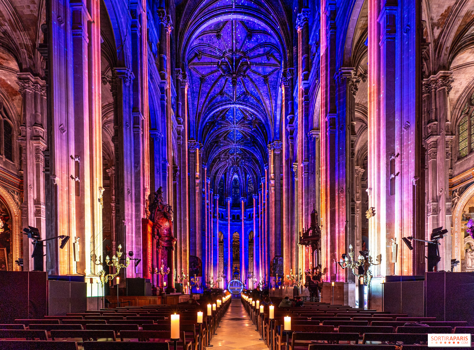 Luminiscence l'Odyssée Céleste : le nouveau spectacle à l’église Saint-Eustache se dévoile, photos