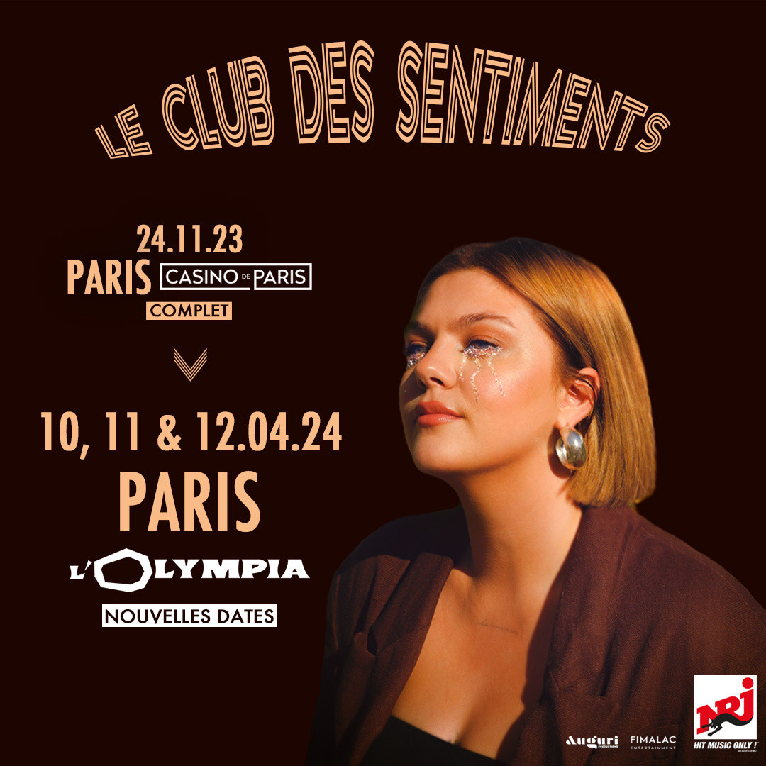 Louane in concert at the Olympia in Paris in April 2024 for 3
