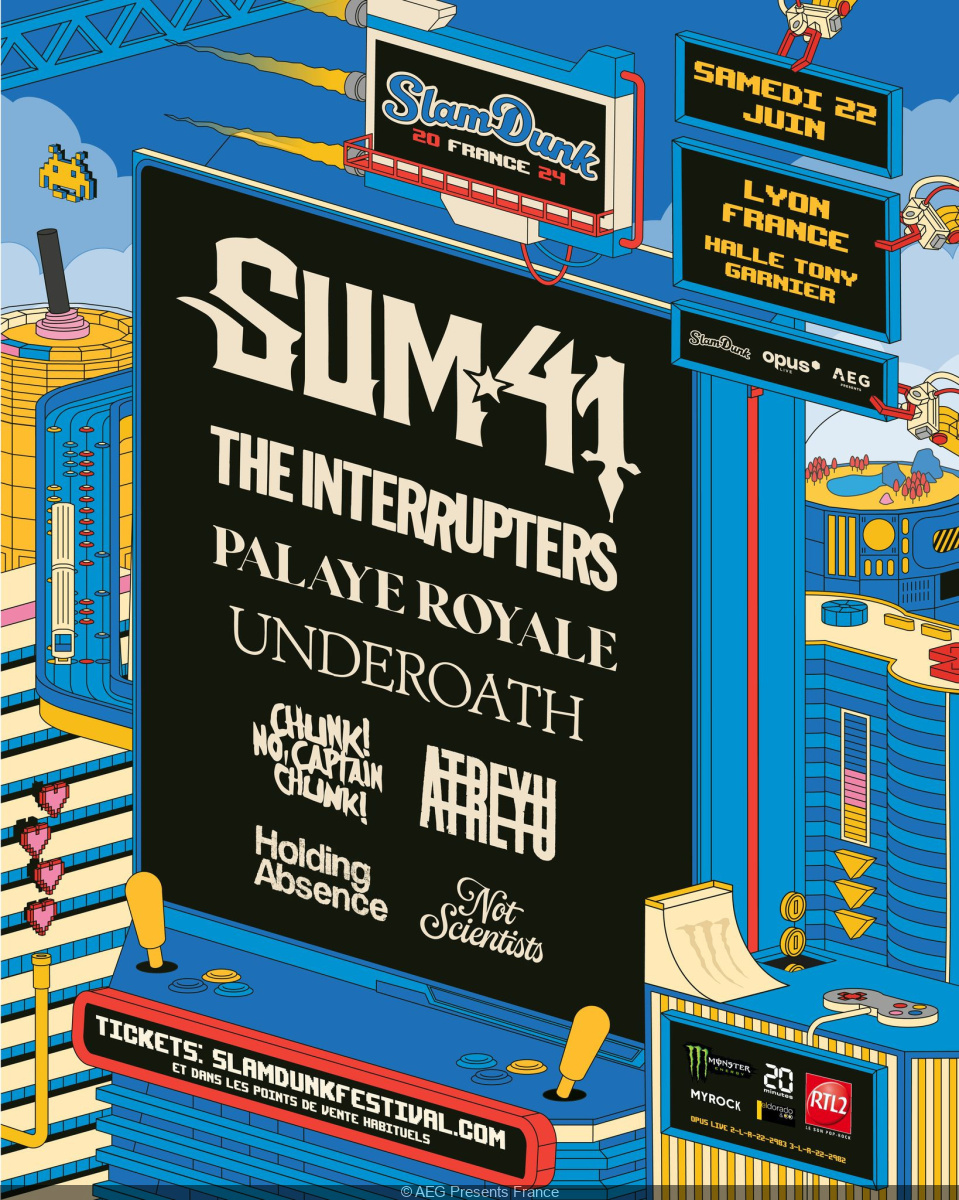 Slam Dunk Festival France 2025 se Sum 41, The Interrupters... zde je