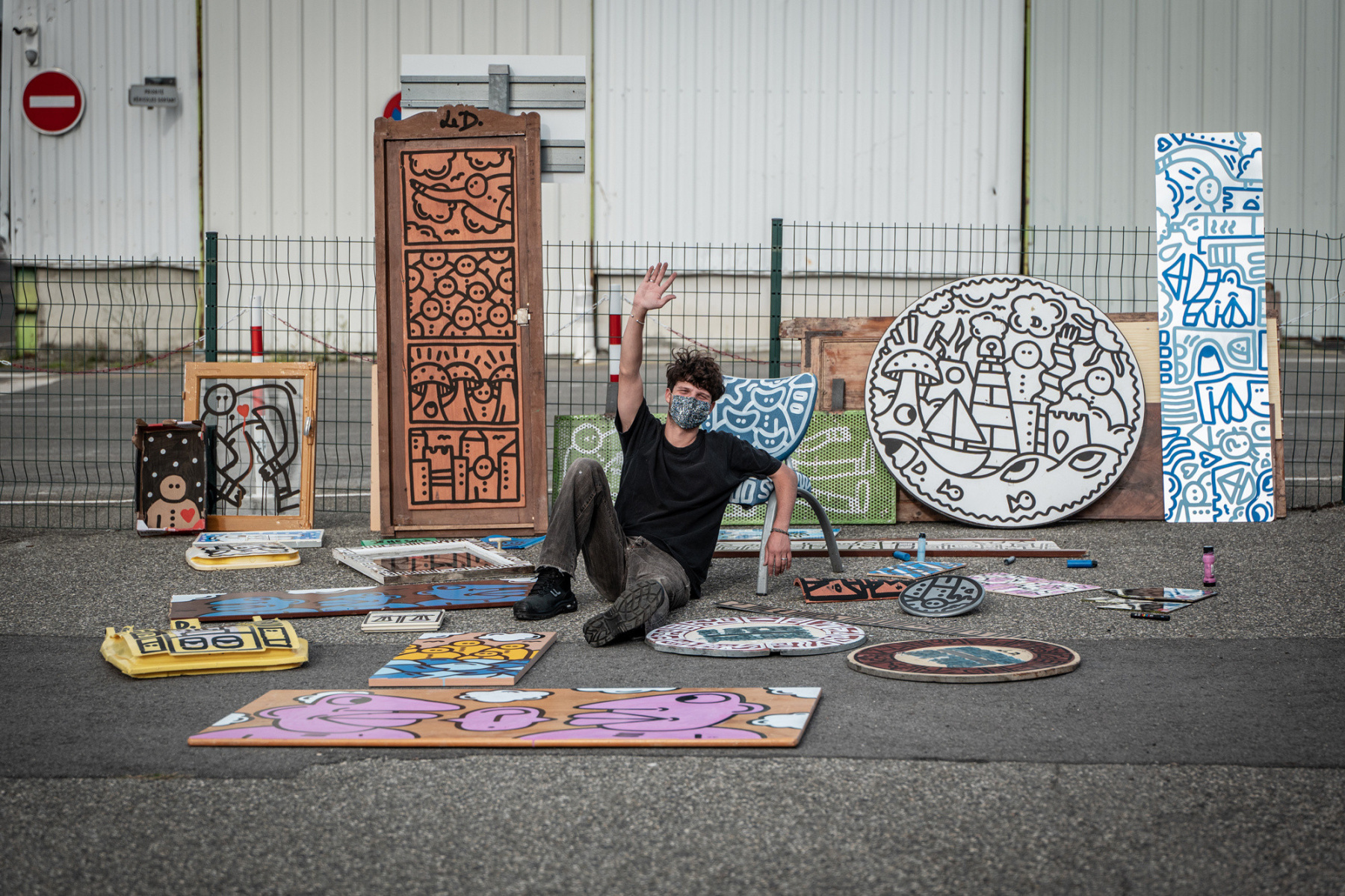 Sur les traces du D. : l&rsquo;exposition du street artiste à la galerie Wilde à Paris