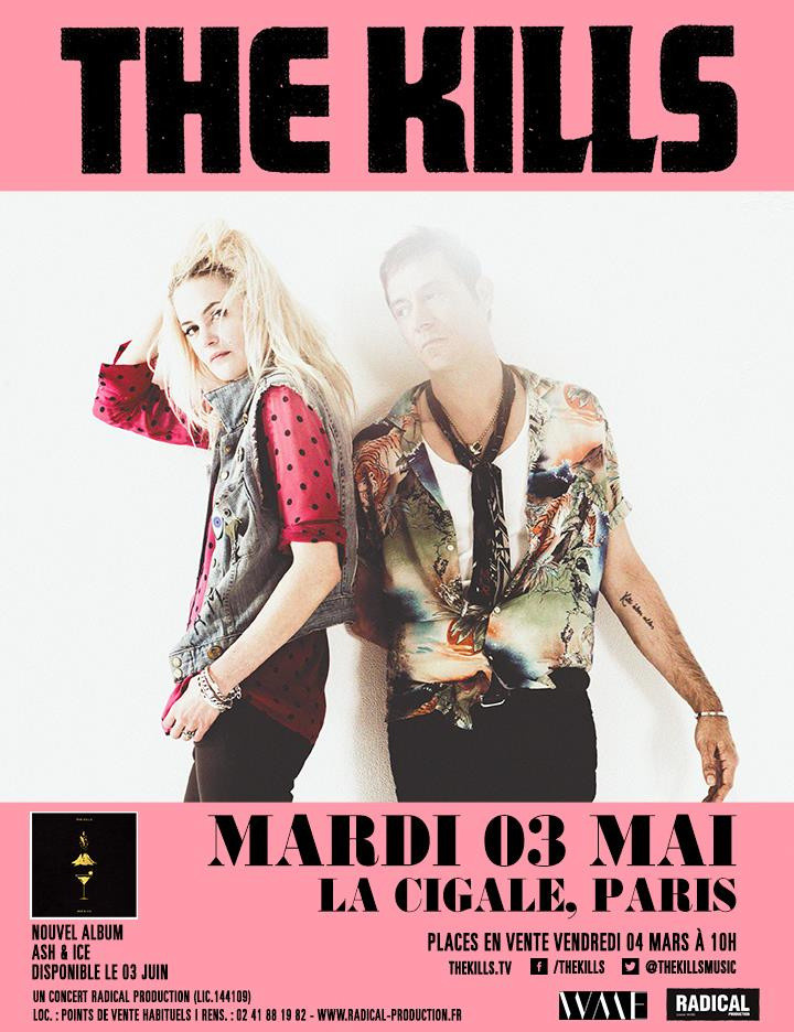The Kills en concert à La Cigale de Paris en mai 2016
