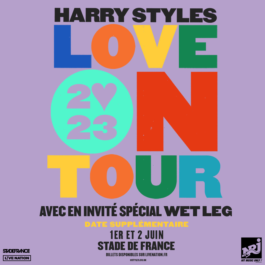 Harry Styles en concert au Stade de France en juin 2023, date