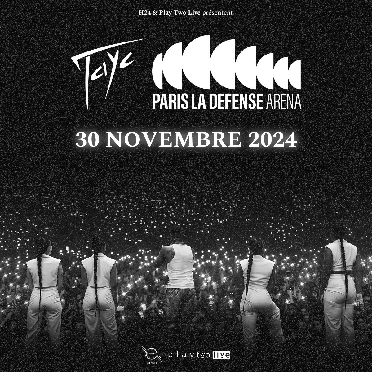 Tayc en concierto en el Paris La Défense Arena en noviembre de 2024