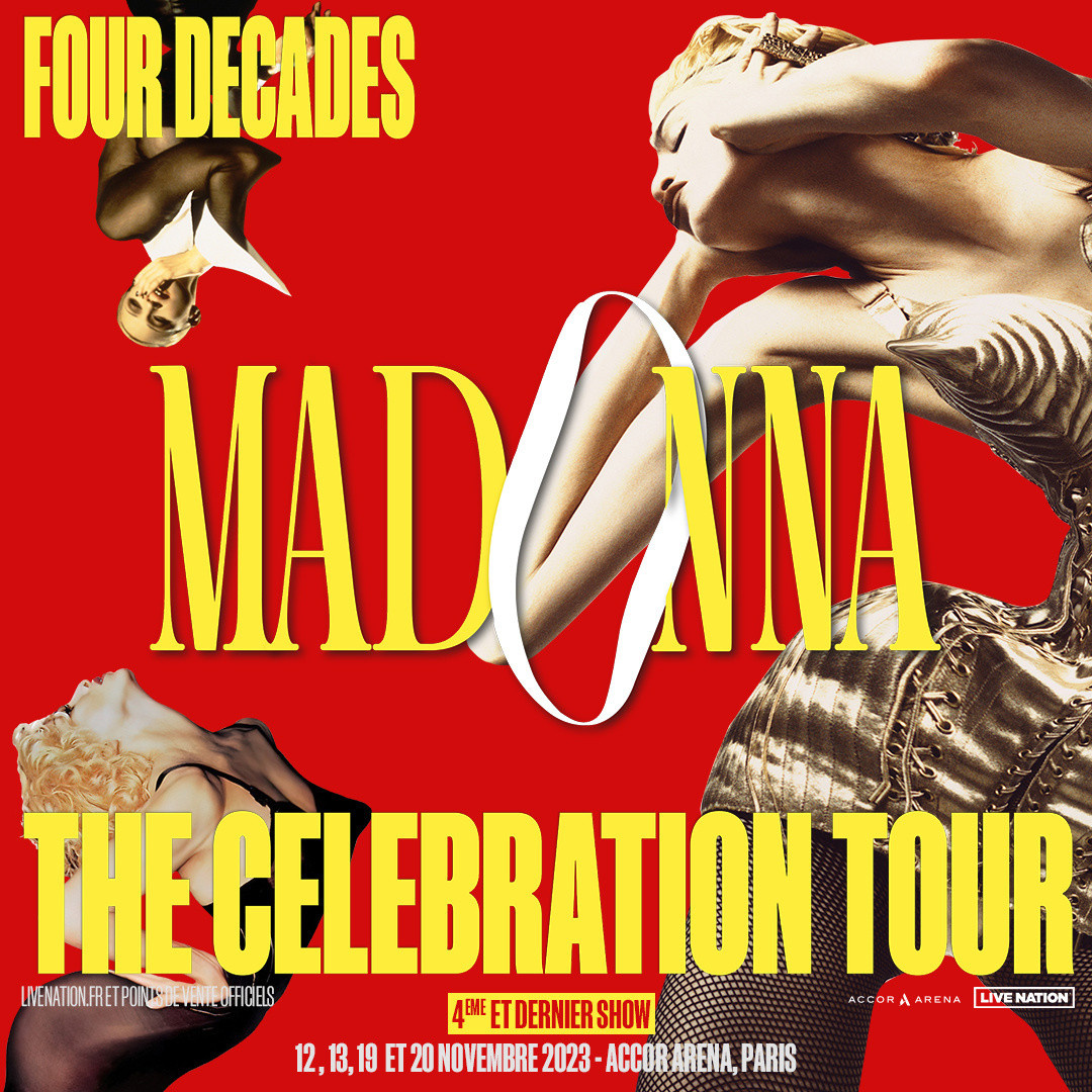 Madonna quatre concerts à l'Accor Arena de Paris en novembre 2023