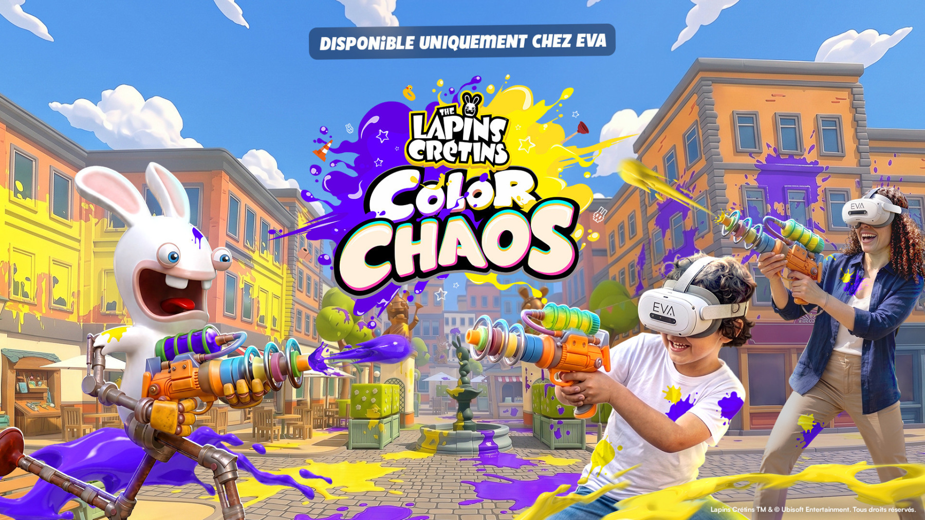 The Lapins Crétins Color Chaos : EVA lance son jeu VR en arène pour les familles - notre test