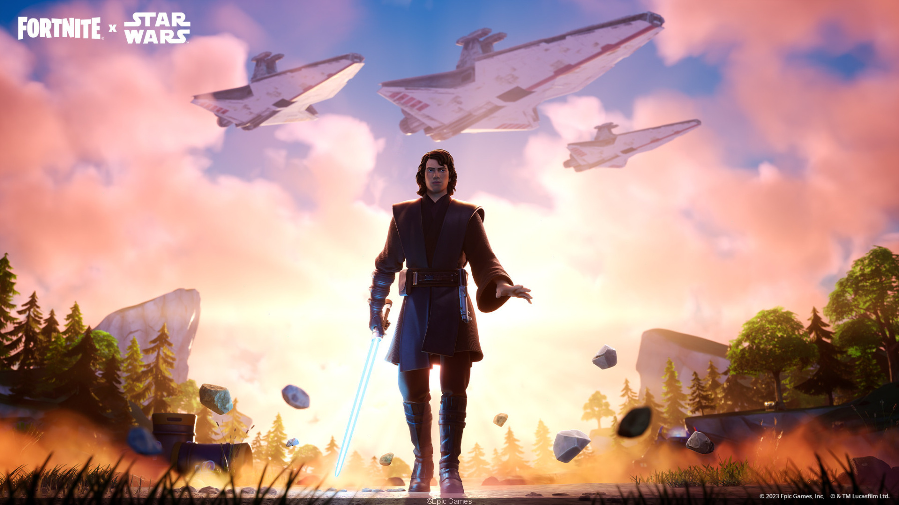 Fortnite x Star Wars Anakin Skywalker lands in the Battle Royale
