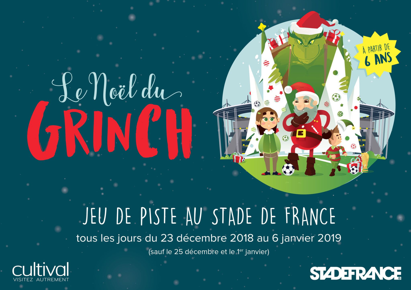 Jeu de piste : le Noël du Grinch au Stade de France - Arts in the City