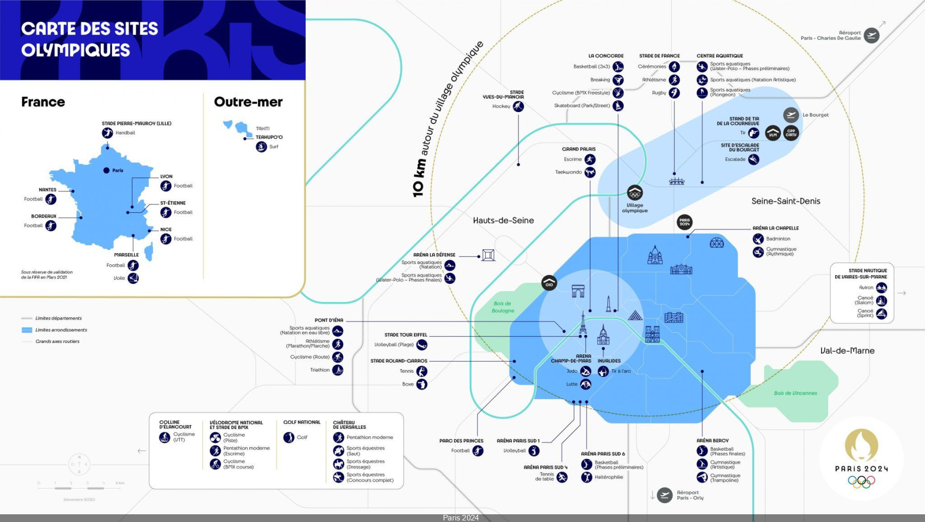 CARTE. JO de Paris 2024 : découvrez les villes de la région