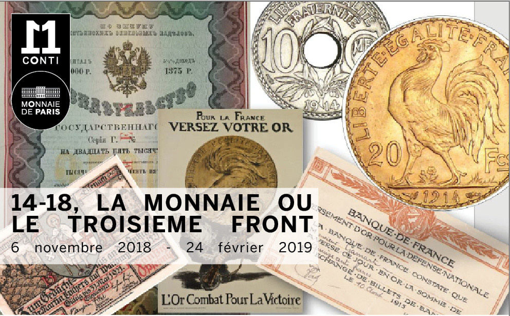14-18, La monnaie ou le troisième front - Exposition Monnaie de Paris 2018