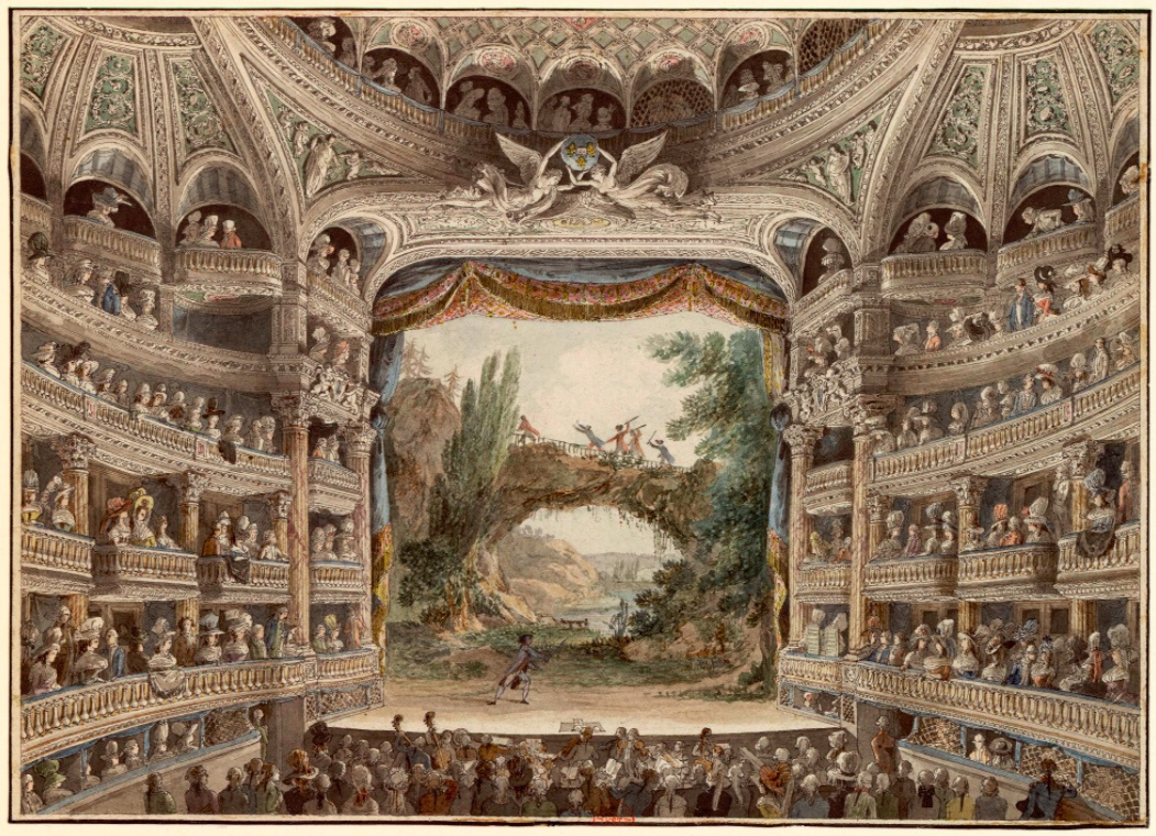 The Office of the Theatre Francais, from Tableau de Paris, 1815-30