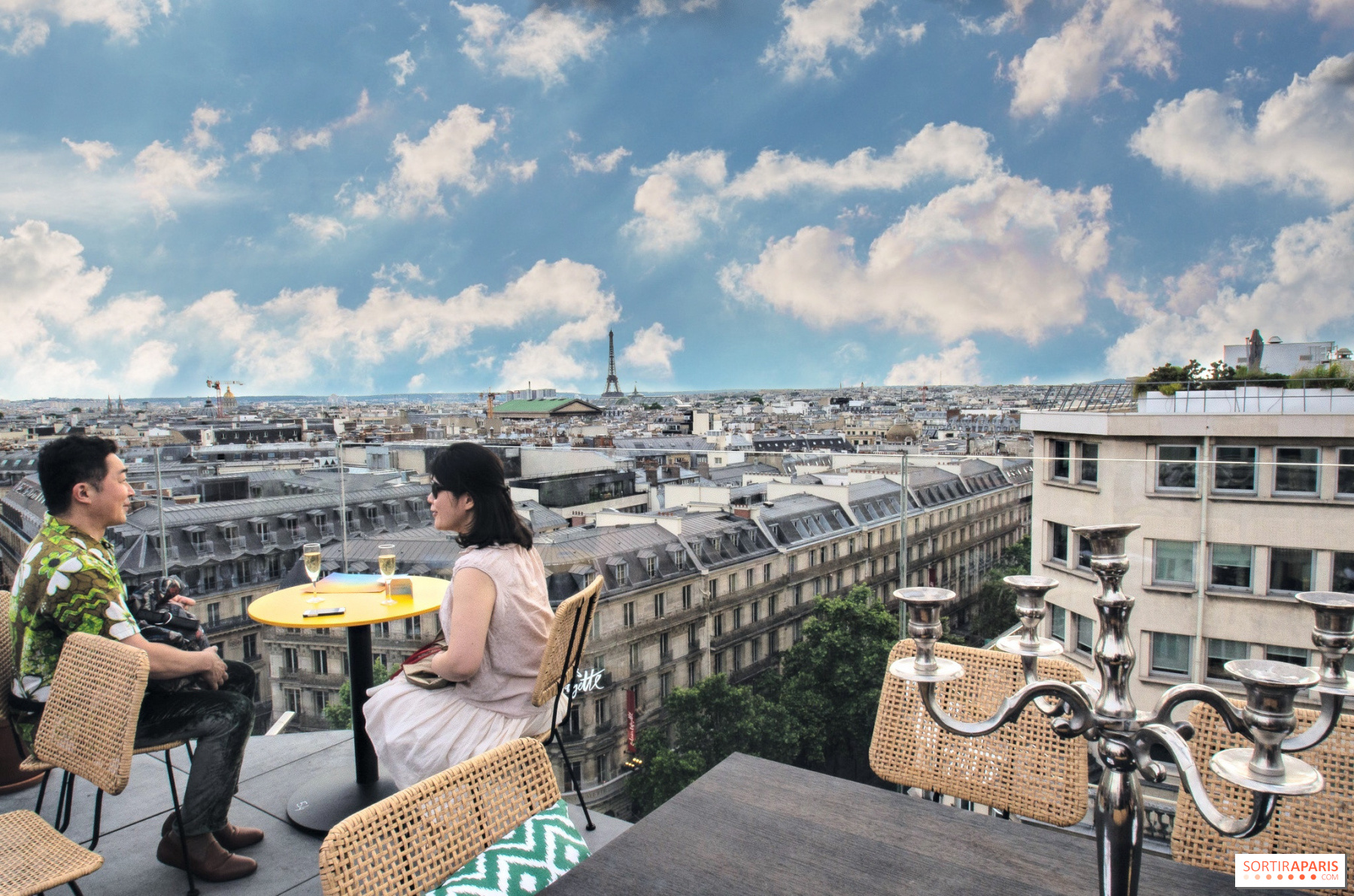 The Rooftop at the Galeries Lafayette Department Store with the