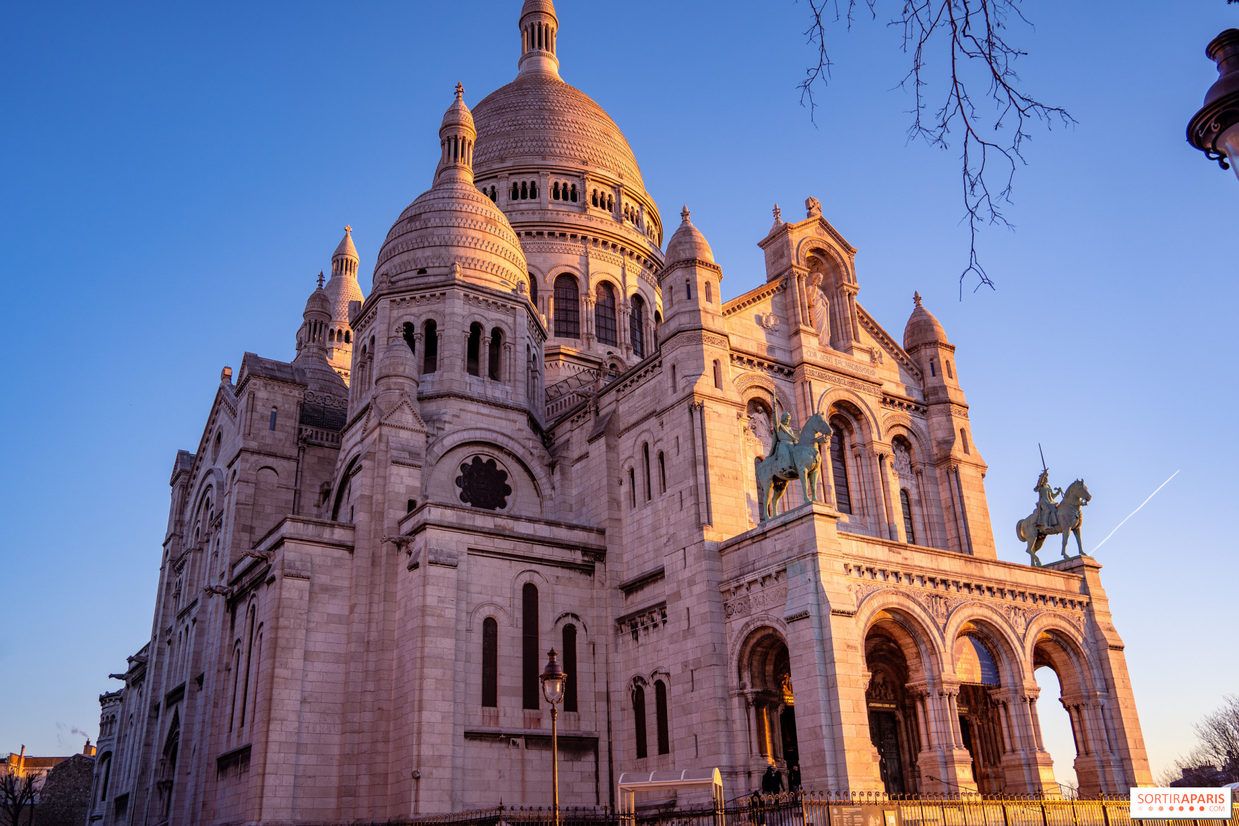 Le Sacre Coeur or Sacred Heart in Montmartre Paris