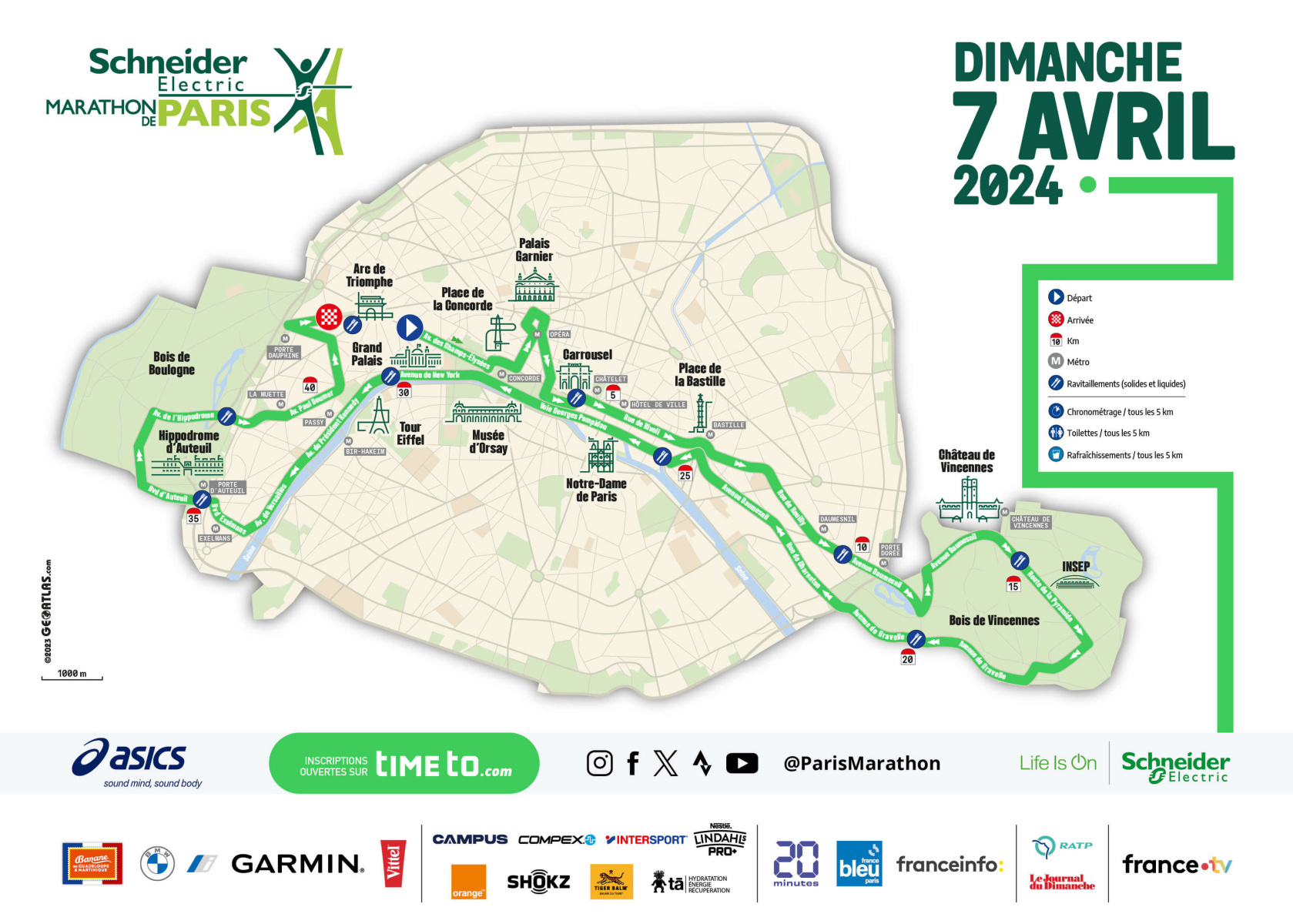 ParisMarathon 2025 Datum und Strecke des berühmten Laufs in der