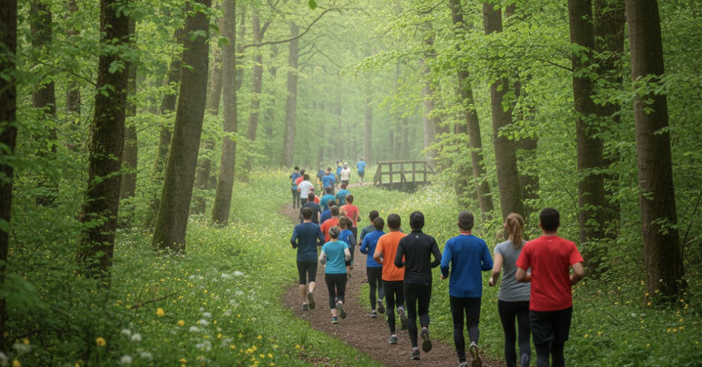 La Course du Printemps : marche nordique et courses fleuries à Voisins-le-Bretonneux (78)