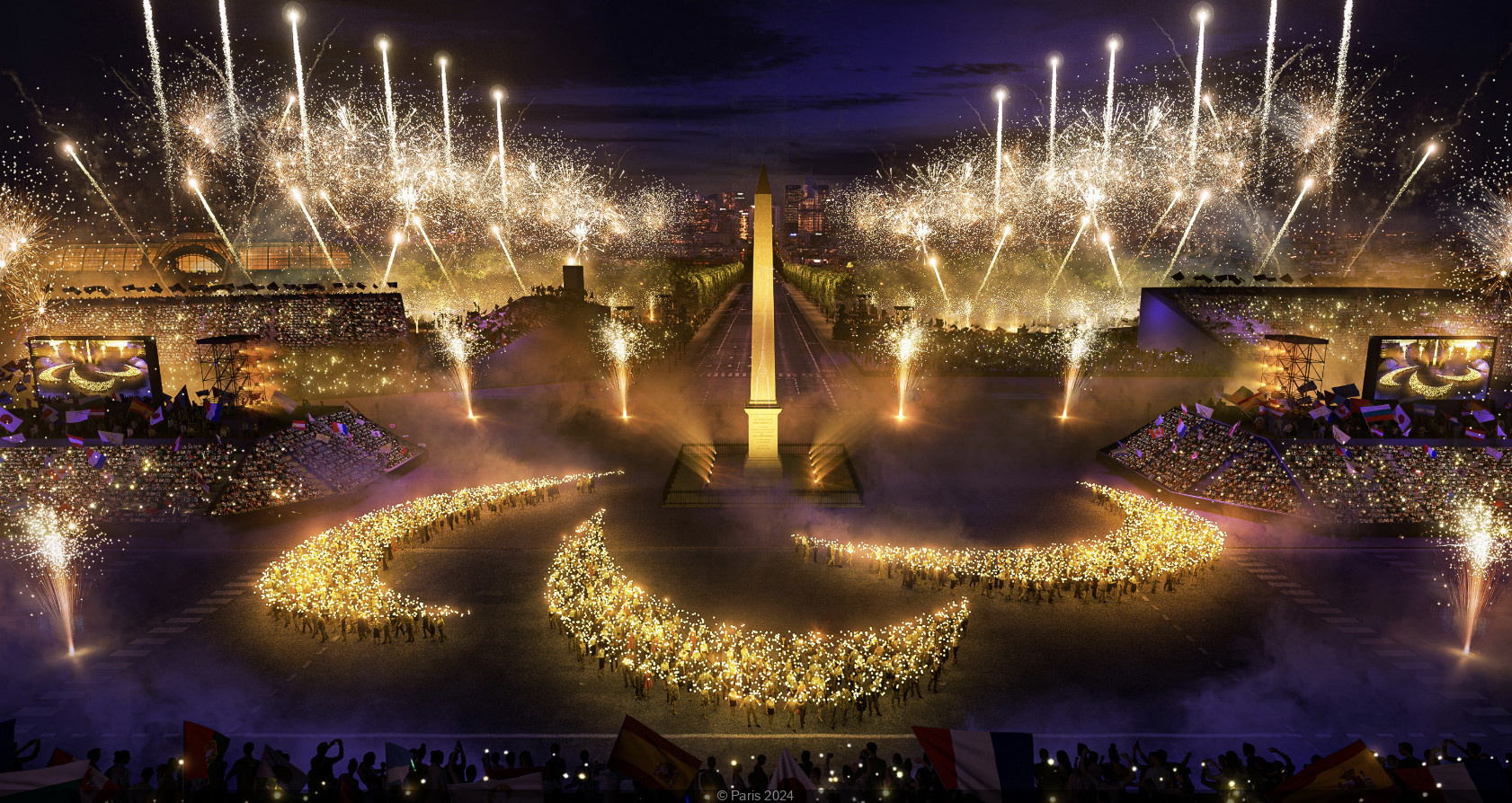 Paris 2024 The Paralympics Opening Ceremony on the Place de la