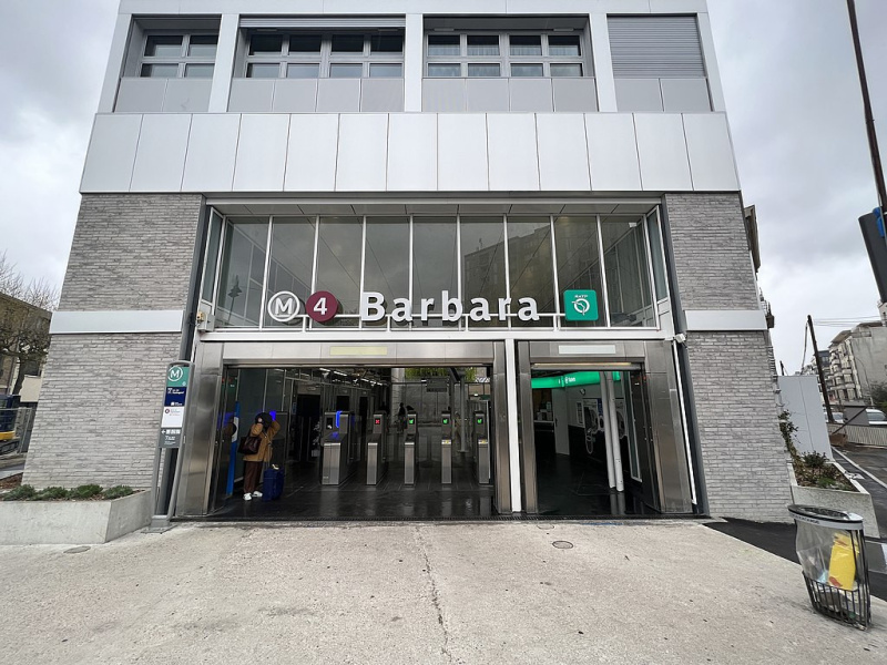 Pourquoi la station de métro Barbara portetelle le nom de